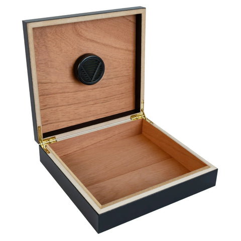 Chateau Black Finish 20-Cigar Humidor