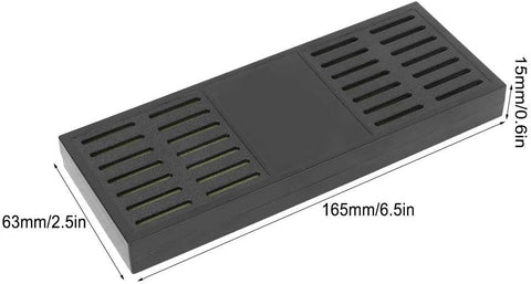 Humidifier 6.5 x 2.5 Inches Rectangle Black for 75 to 150 Cigars