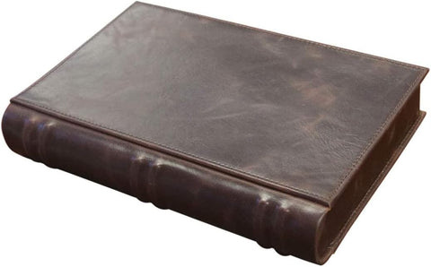 Novelist Leather Book-Style Travel Cigar Humidor – Brown – Holds 5 to 10 Cigars