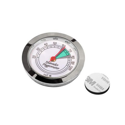 Prestige HYB134/S Silver Hygrometer with Glass Face – Compact & Accurate