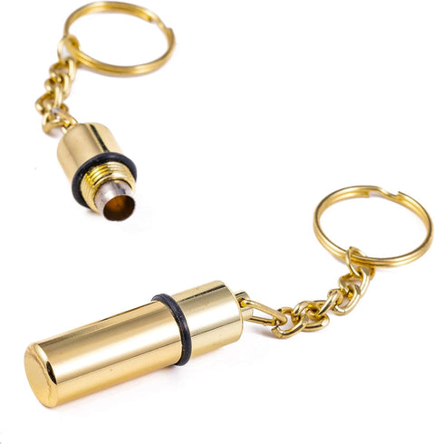 Keyring Bullet Cigar Punch Cutter Display Box - 25 Pieces Gold
