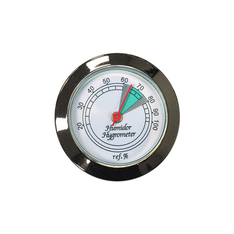 Prestige HYB134/S Silver Hygrometer with Glass Face – Compact & Accurate