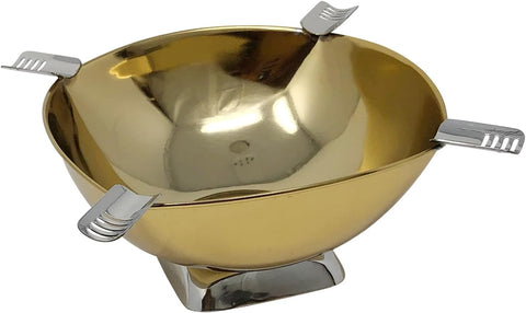 Prestige Smokin Ash Quadrangle Gold Ashtray