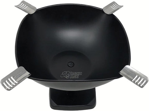 Prestige Quadrangle Raised Ashtray – Matte Black
