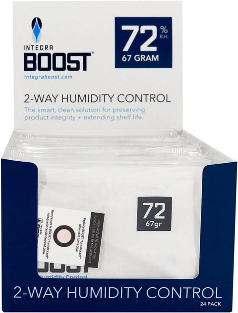 67 Gram Humidity Packets - Display of 12, 72% Humidity for Cigars