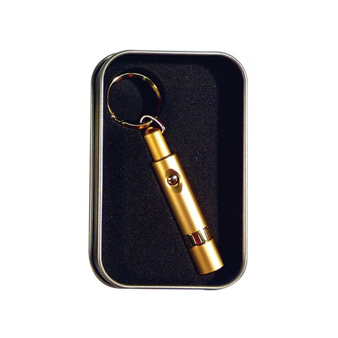 Retractable Bullet Cigar Punch Cutter Keychain – Gold