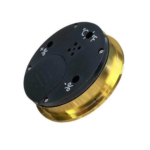 Prestige 2" Round Digital Hygrometer & Thermometer – Gold