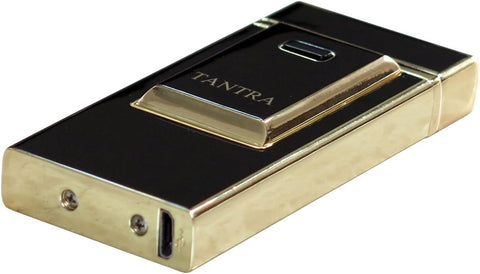 Tantra Adonis Electronic Pulse Lighter – Single Arch, Windproof, Flameless, USB Rechargeable (Gold & Silver)