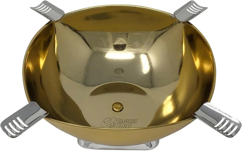 Prestige Smokin Ash Quadrangle Gold Ashtray