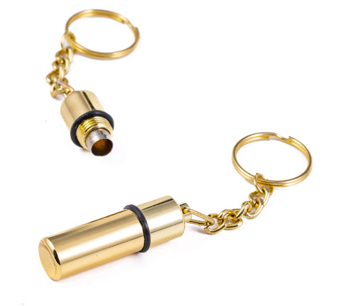 Gold Bullet Cigar Punch Cutter with Keyring – Elegant & Portable Cigar Accessory