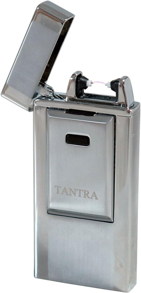 Tantra Adonis Electronic Pulse Lighter – Single Arch, Windproof, Flameless, USB Rechargeable (Gold & Silver)