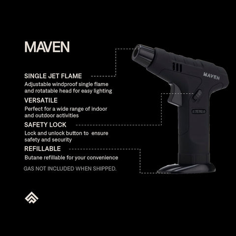 Strength Torch Jet Flame Lighter – Black