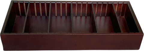 Adjustable Cigar Tray Dark Mohagany