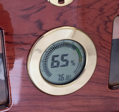 120 Ct. Lacquer Humidor with Beveled Glass – Valencia Edition