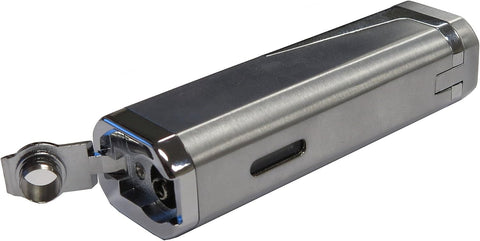 Typhoon Triple Flame Torch Lighter with Retractable Bullet Cutter – Silver
