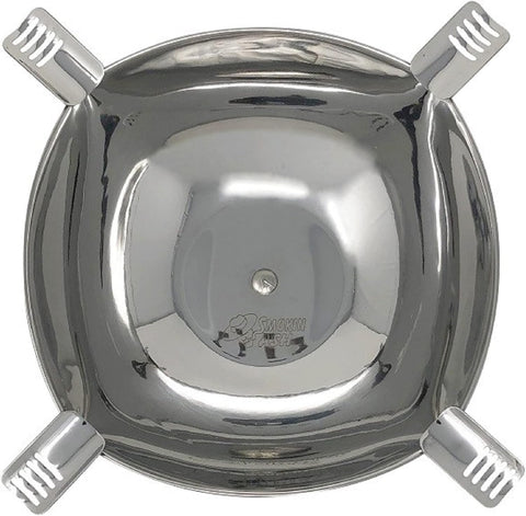Prestige Smokin Ash Quadrangle Raised Ashtray – Stainless Steel