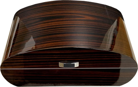 Waldorf Ebony Arc Top Cigar Humidor – 150 Cigar Capacity