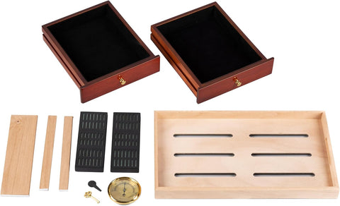 Landmark 300 Ct. Chest Style Cigar Humidor – High Gloss Cherry Finish
