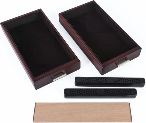 Chalet Cherry Glass Top Cigar Humidor – 25-50 Capacity, Digital Hygrometer