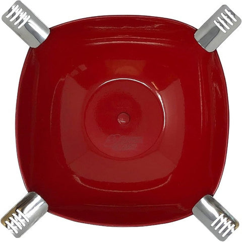 Smokin Ash Quadrangle Red Ashtray
