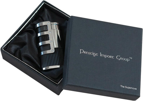 Supernova Triple Flame Torch Lighter with Built-in Punch
