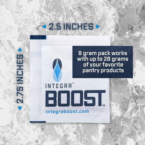 Integra BOOST® 8g 2-Way Humidity Pack – Display of 144 (62% RH for Cannabis)