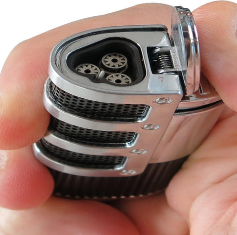 Supernova Triple Flame Torch Lighter with Built-in Punch