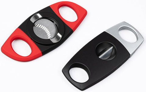 Rubberized Guillotine & V-Cut Cigar Cutters - Display Box - 20 Count