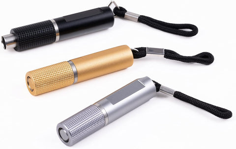 Etched Gold Twist-Action Retractable Cigar Punch Cutter – 8mm Blade