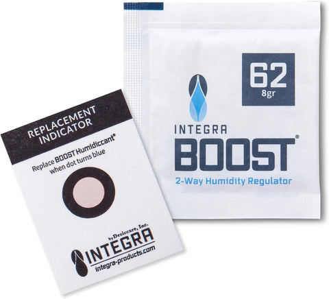 Integra BOOST® 8g 2-Way Humidity Pack – Display of 144 (62% RH for Cannabis)