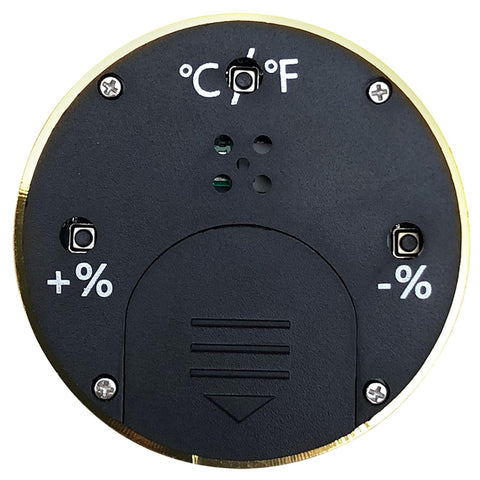 Prestige 2" Round Digital Hygrometer & Thermometer – Gold