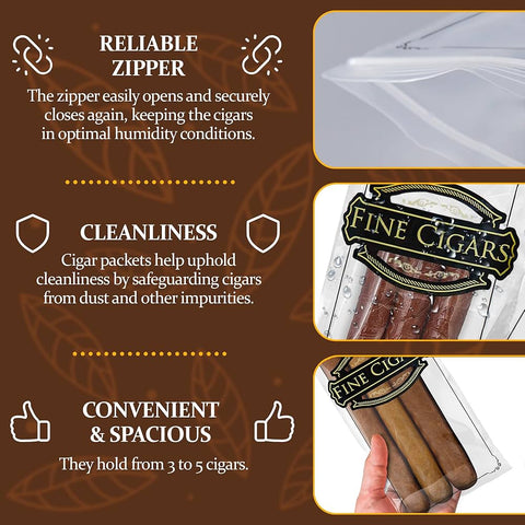 Zip Lock Cigar Bags