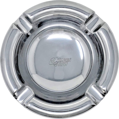 Prestige Import Group Lexington Smokin Ash 4 Recessed Cigar Rests Desktop Polished Aluminum Ashtray