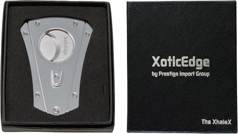 Metallic Silver Wing Blade Aluminum Cigar Cutter – 64 Ring Gauge