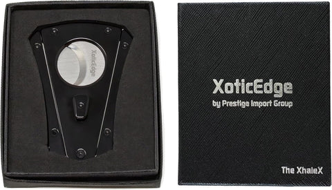 Premium Anodized Aluminum Wing Blade Guillotine Cigar Cutter – Black