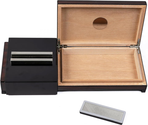Prestige 2-in-1 Ashtray & Hidden Humidor – Brazilian Wood Finish