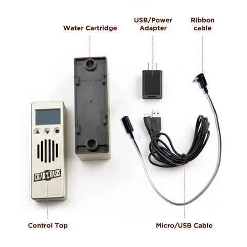 Cigar Oasis Excel 3.0 – Smart Electric Humidifier for Active Humidors