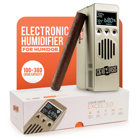 Cigar Oasis Excel 3.0 – Smart Electric Humidifier for Active Humidors