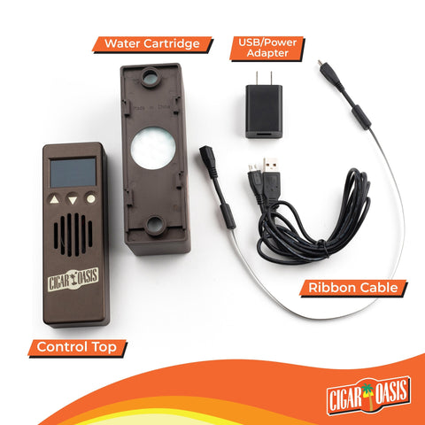 Cigar Oasis Plus 3.0 – Smart Electric Humidifier for Large Humidors