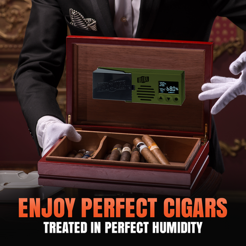 Cigar Oasis Ultra 4.0 Electric Humidifier LCD Display