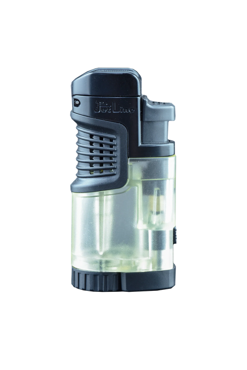 Quad Flame Wide Body Torch Lighter Display with Punch Cutter Box of 16 (Assorted Colors)