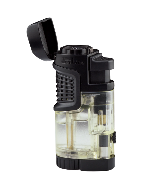 Quad Flame Wide Body Torch Lighter Display with Punch Cutter Box of 16 (Assorted Colors)