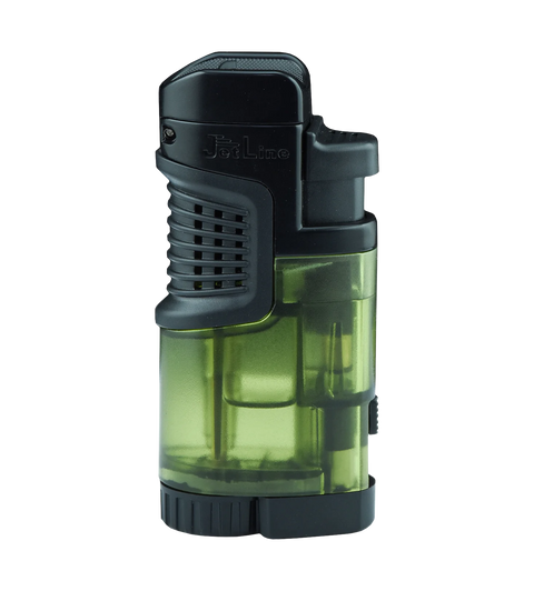 Quad Flame Wide Body Torch Lighter Display with Punch Cutter Box of 16 (Assorted Colors)