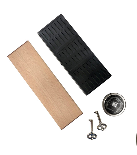 Onyx High Gloss Black Cigar Humidor – 50 Count Capacity