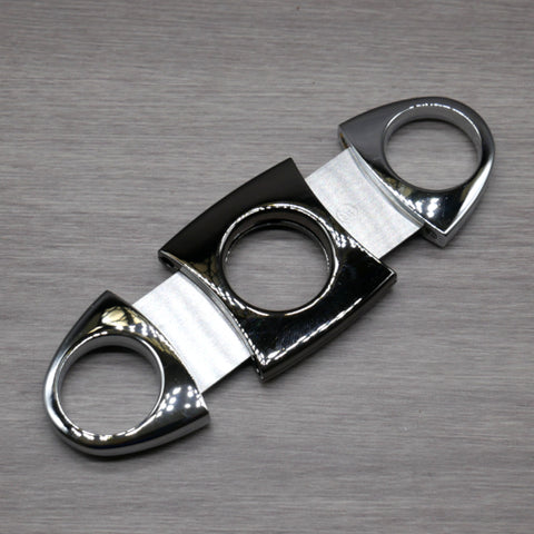 Chrome Metal Guillotine Cigar Cutter – Double Stainless Steel Blades – 56 Ring Gauge (Copy)