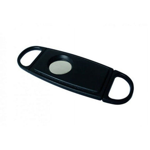 Guillotine Cigar Cutter Display Box of 24 - Single Blade Black Plastic 54 Ring Gauge