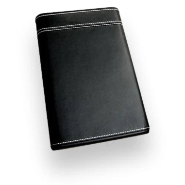 6-Cigar Leather Humidor Case with Slide-Out Cigar Bed & Humidifier