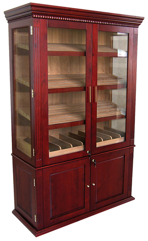 Saint Regis 4000-Count Cherry Finish Cigar Cabinet Humidor