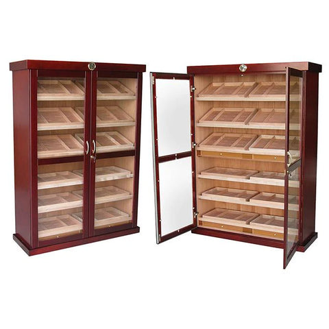Bermuda 4000-Count Cherry Finish Cigar Cabinet Humidor