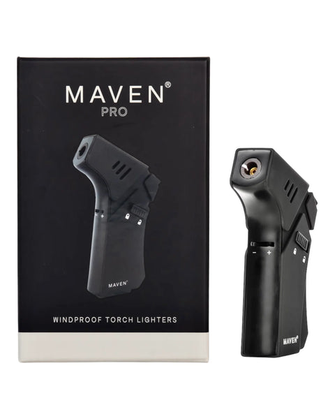 Modern Gun-Style Handheld Torch Lighter – Black | High-Powered Precision Flame